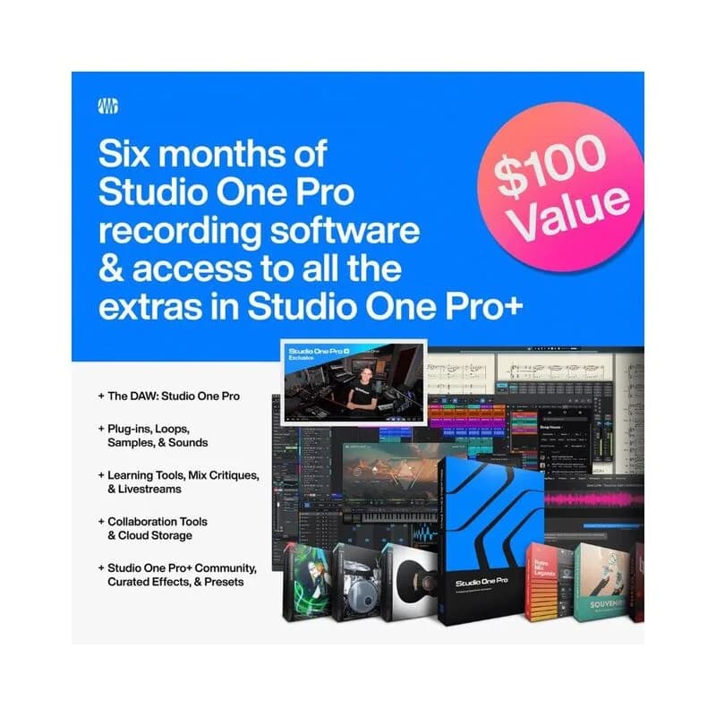 Thumbnail 5 for Presonus Audiobox Go Creator Recording Bundle - Black