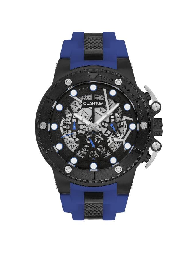 Thumbnail 1 for Quantum Men's Chronograph Black Dial Watch