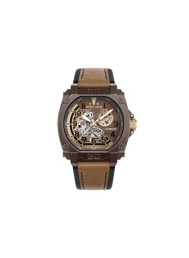 POLICE NORWOOD Men's Analog Brown Dial Watch