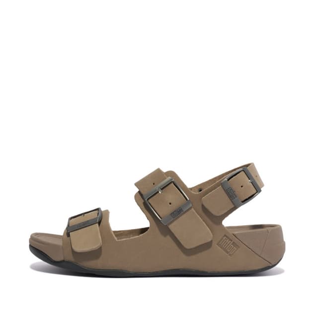 Gogh Moc Buckle Leather Back-Strap Sandals 