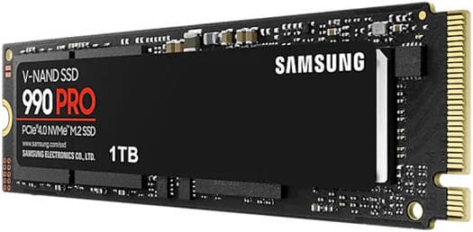Thumbnail 3 for SAMSUNG 990 Pro 1 TB NVMe M.2 Internal SSD, PCIe Gen 4.0 x4, NVMe 2.0 Interface, 7450 MB/s Sequential Read Speed, 6900 MB/s Sequential Write Speed, V-NAND 3-bit MLC | MZ-V9P1T0BW