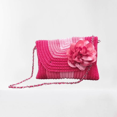 Thumbnail 1 for Pink Crotchet Bag