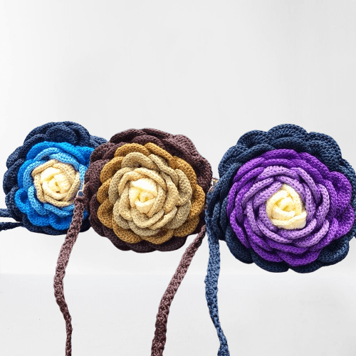 Petals Crotchet bag set