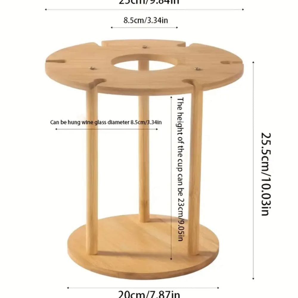 Thumbnail 2 for European-Style Solid Wood Wine glass rack 