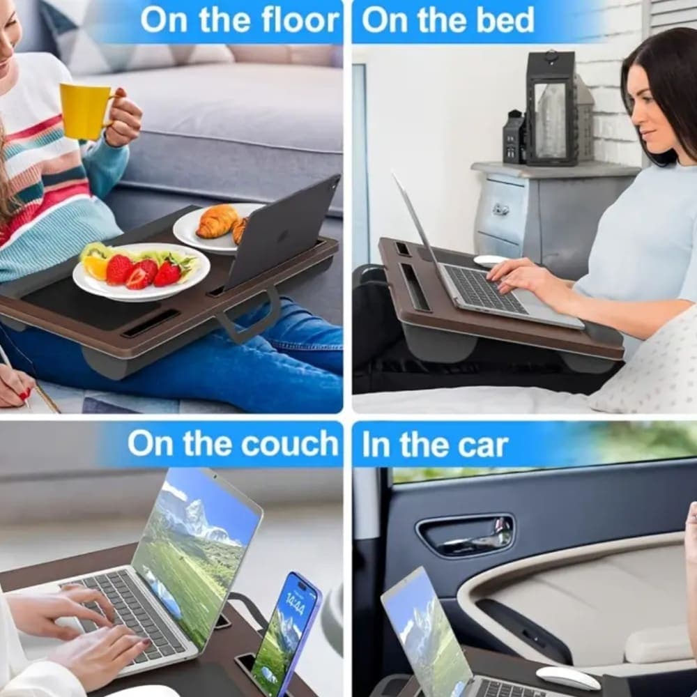 Thumbnail 2 for 1pc Multifunctional Portable Laptop Desk 
