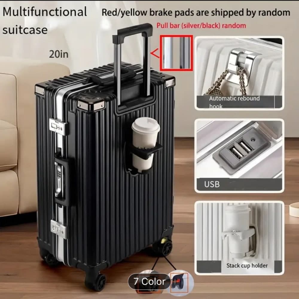 Thumbnail 1 for 20-Inch Durable Aluminum Frame Travel Trolley Case 