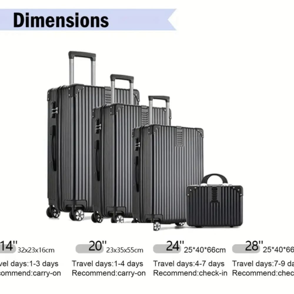 Thumbnail 2 for Luggage Sets 4pcs With Spinner Wheels 