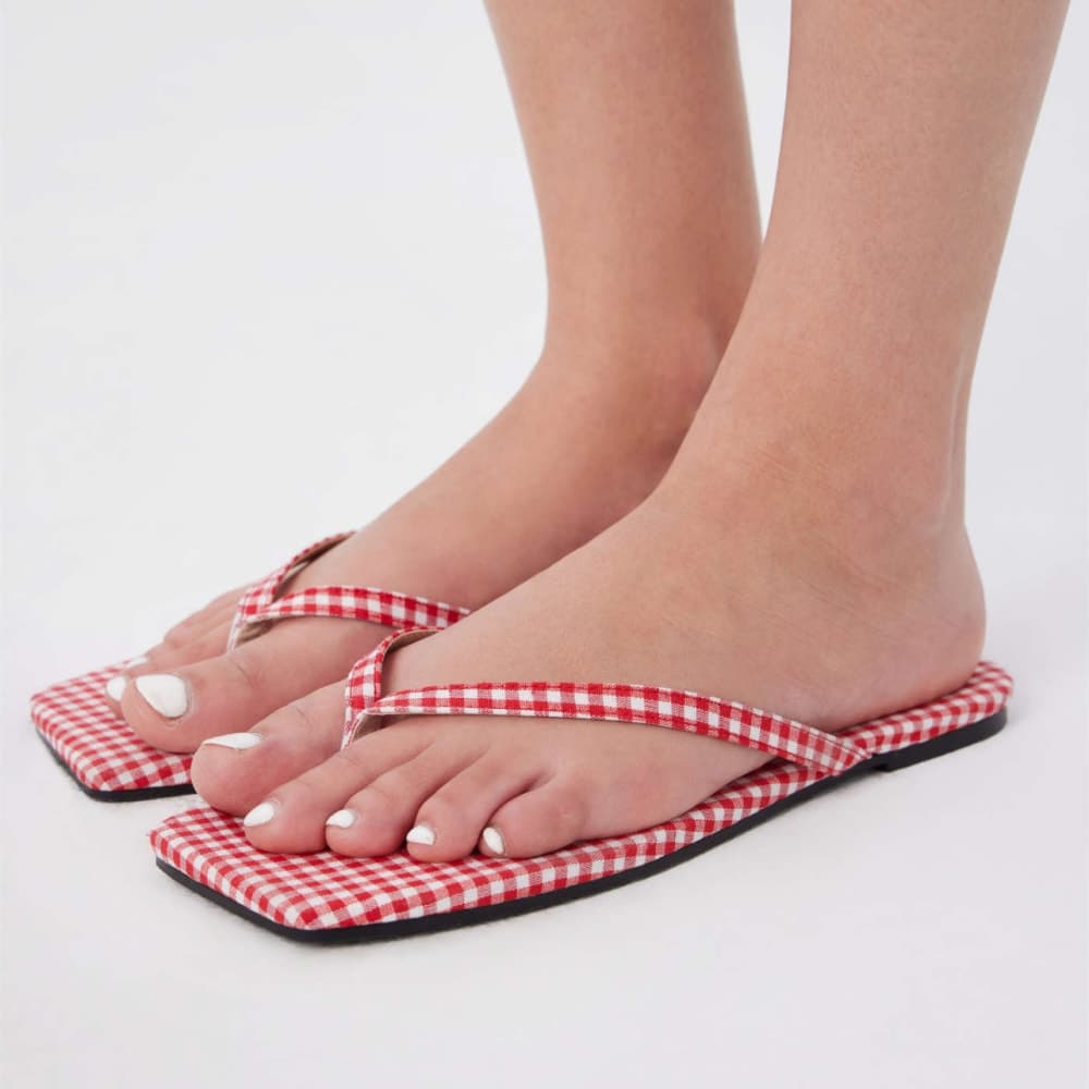 Thumbnail 3 for FLIP-FLOP SQUARE TOE SLIPPERS