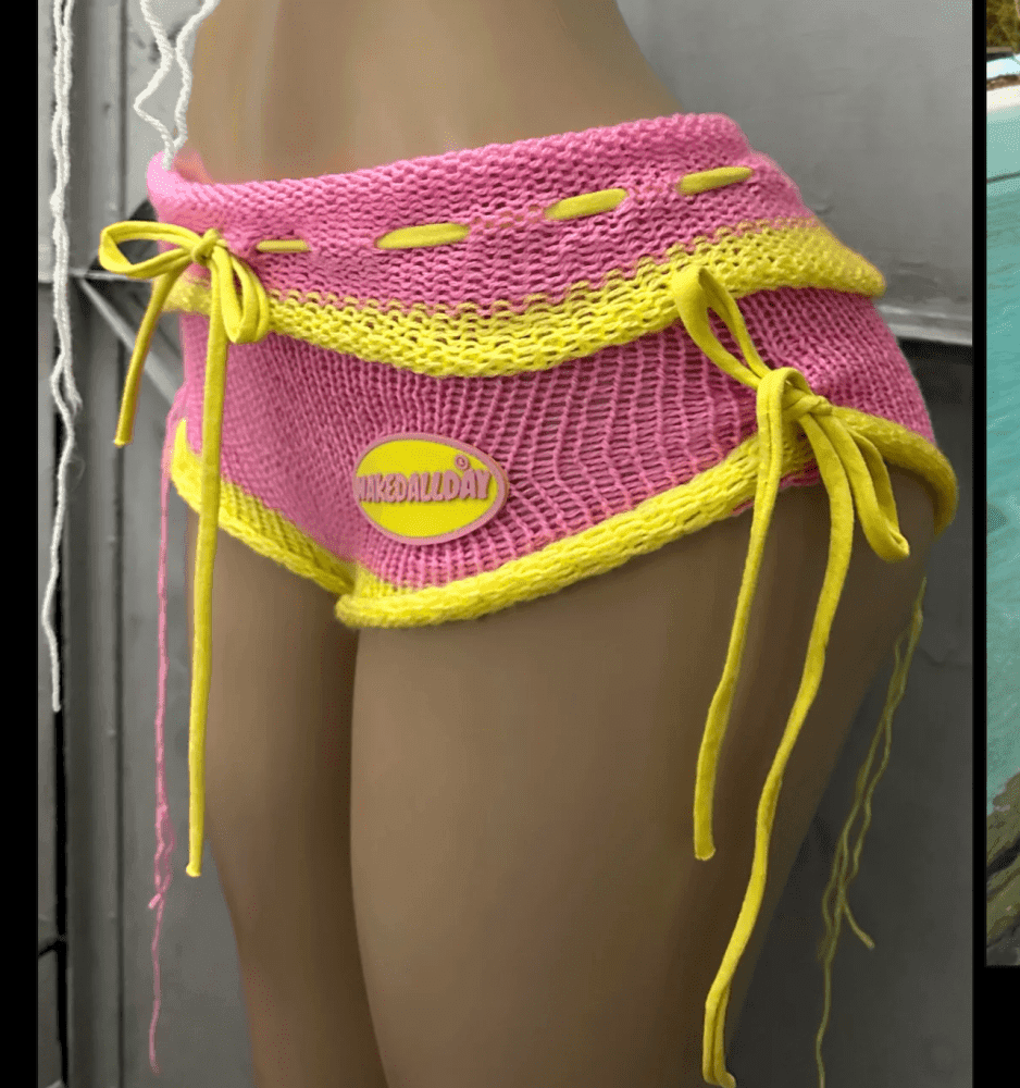 Thumbnail 1 for Knitted Mini Shorts