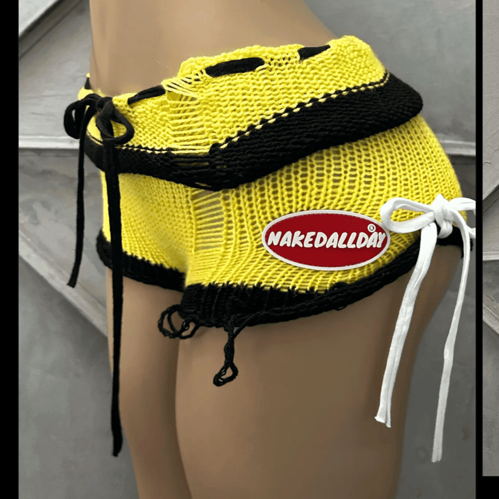 Thumbnail 5 for Knitted Mini Shorts