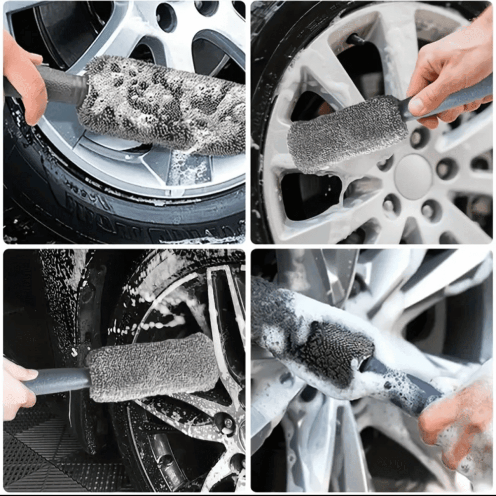 Thumbnail 5 for 11pcs Car Cleaning Kit That Includes A Tire Brush,Microfiber Cleaning Gloves,Scratch Removal Pads and Detailing Sponges