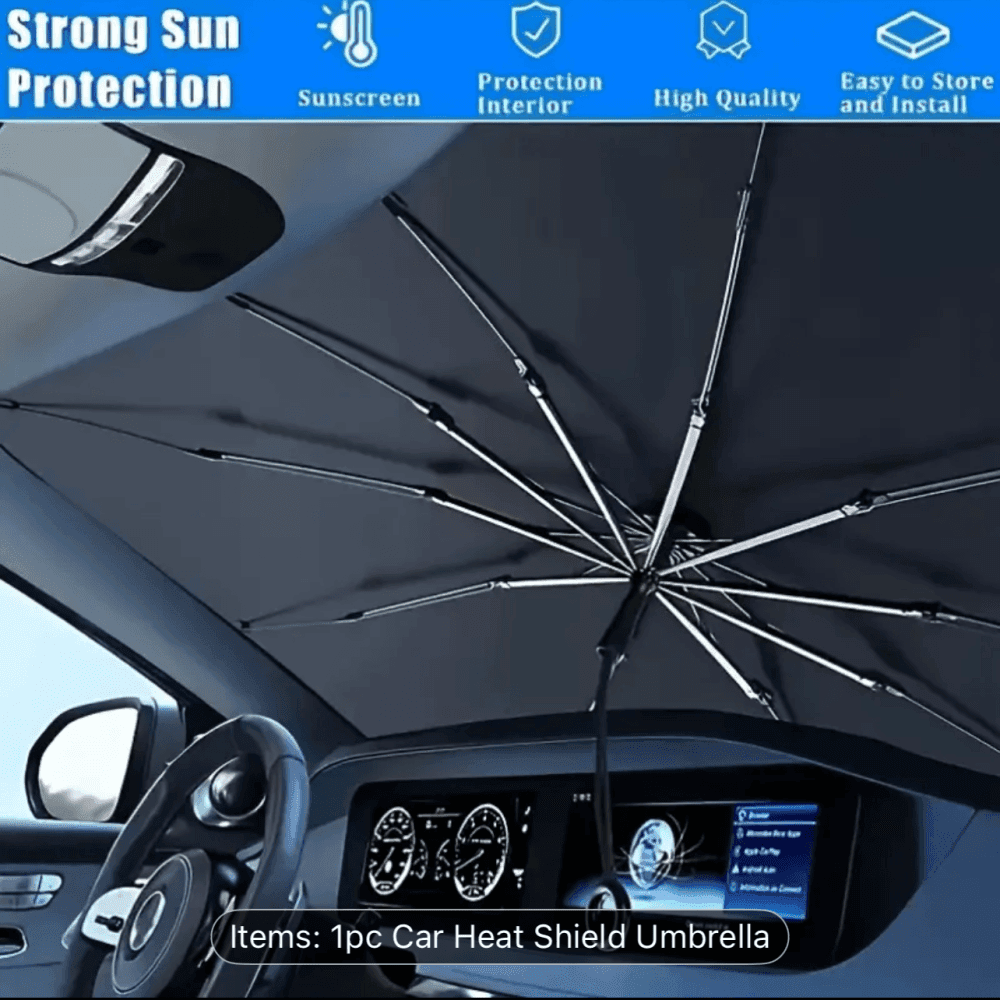 Thumbnail 3 for Premium Silvery Car Sunshade