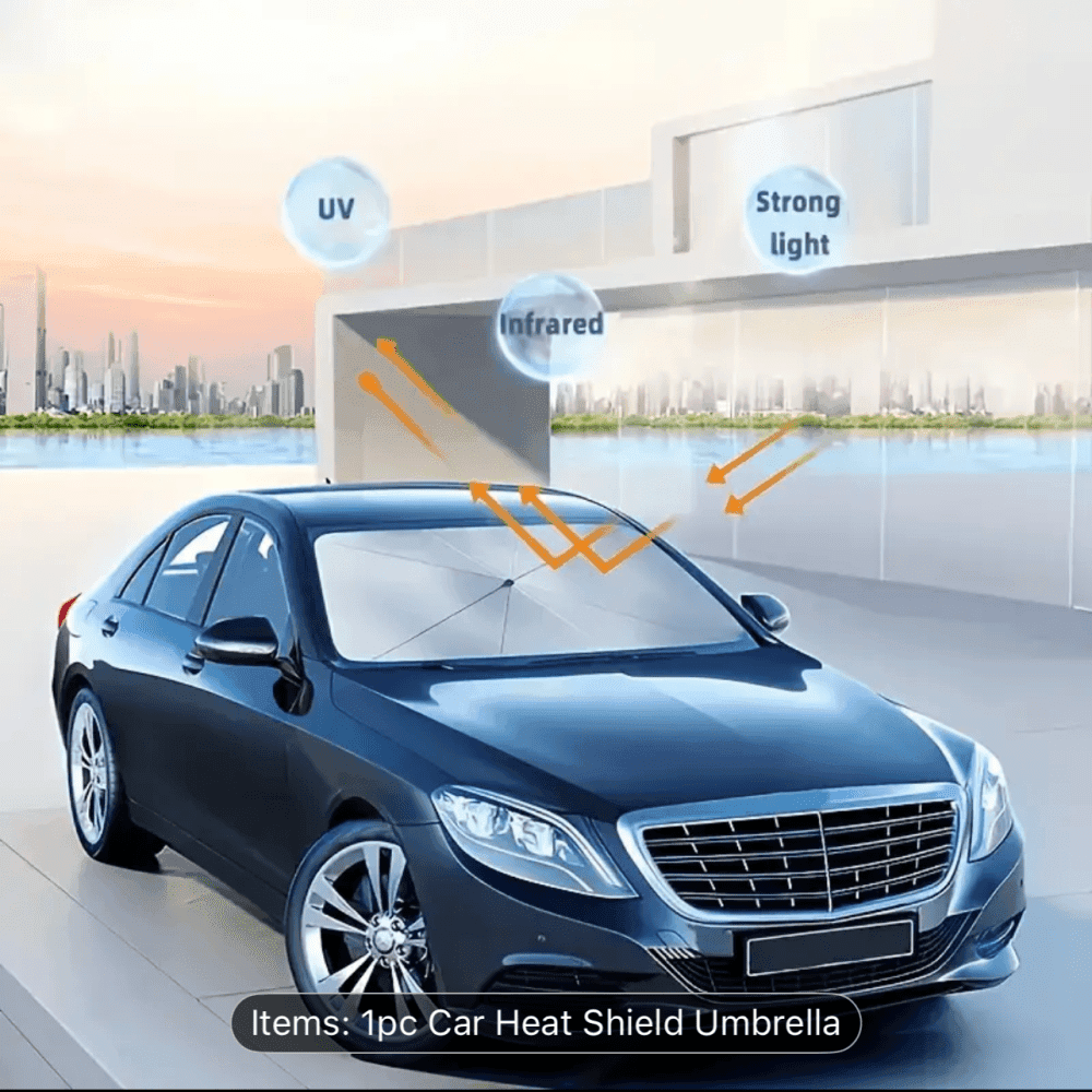 Thumbnail 4 for Premium Silvery Car Sunshade