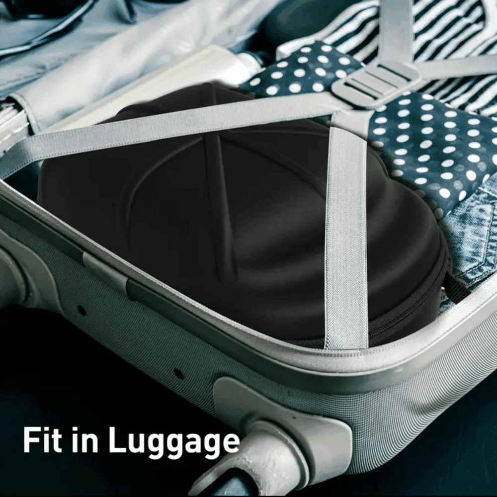 Thumbnail 4 for 1pc Sleek Black Hat Travel Case 