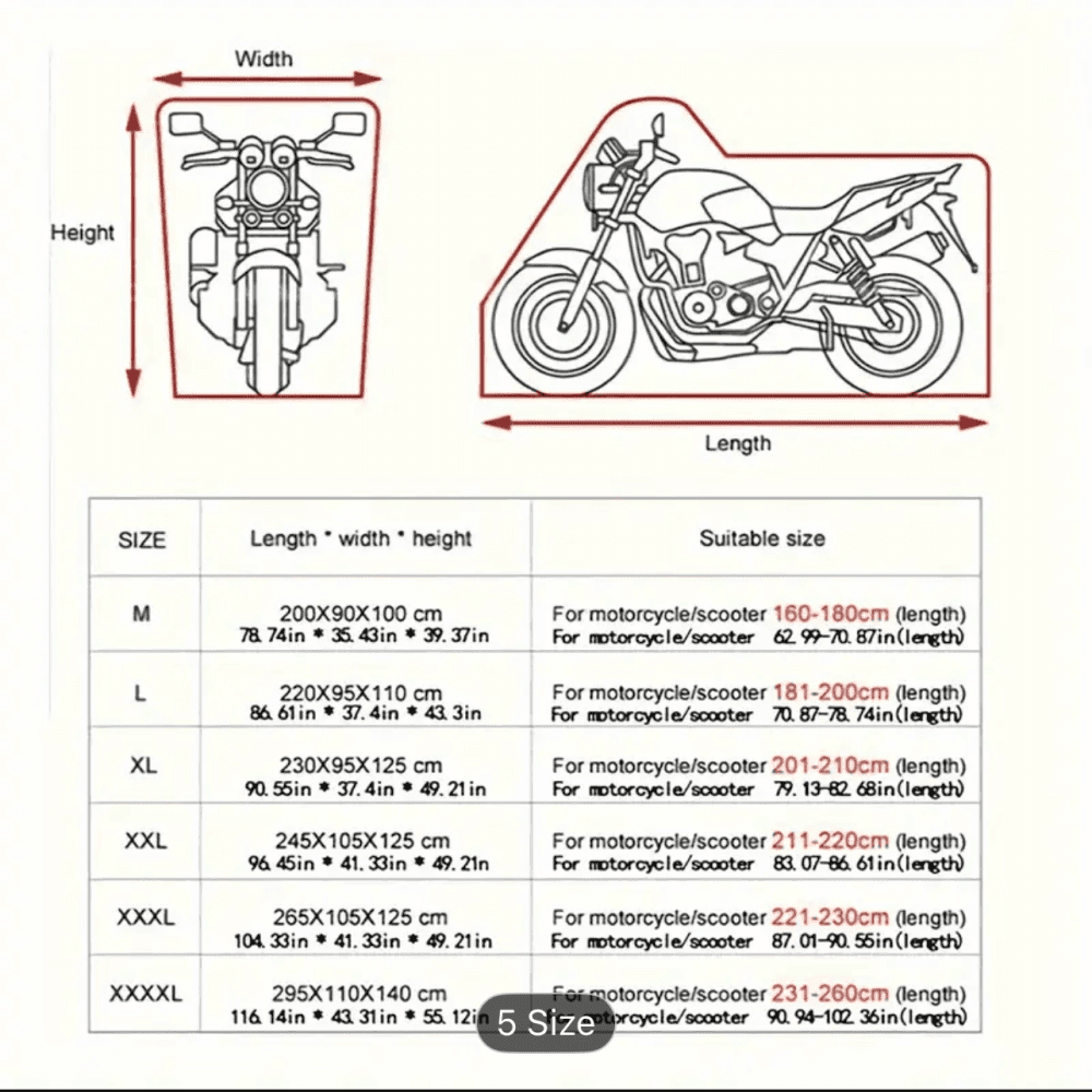 Thumbnail 4 for High Quality Oxford Motorcycle Cover 