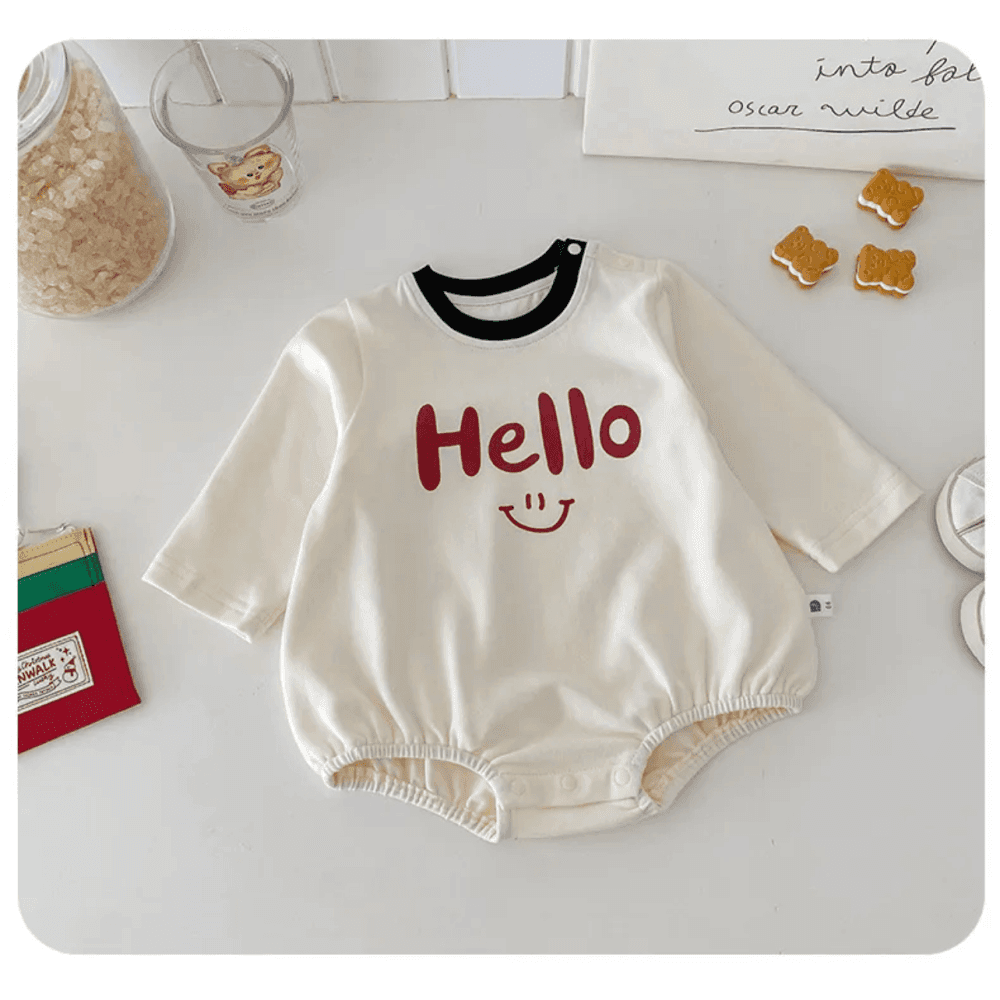 Thumbnail 3 for Casual Stripe Coat Long Sleeve Rompers Two Piece Set