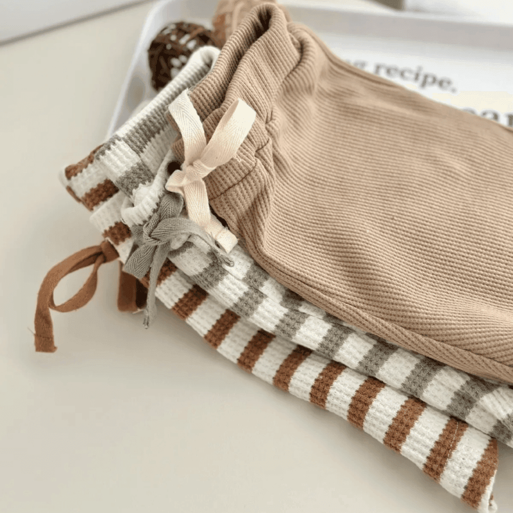 Thumbnail 5 for Casual Stripe Waffler Short sleeve T shirt Shorts Two piece Set