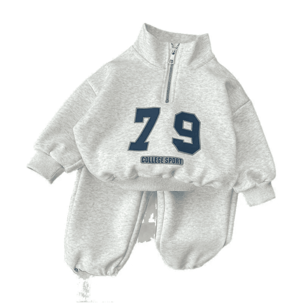 Thumbnail 4 for Two Piece Zip Collar Sweatshirt and Sweatpants Set