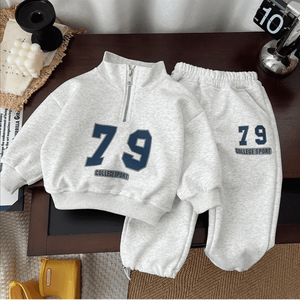 Thumbnail 5 for Two Piece Zip Collar Sweatshirt and Sweatpants Set