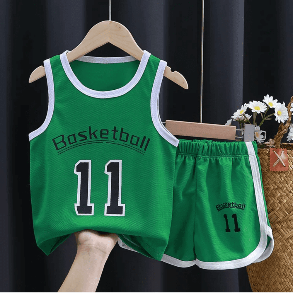 Thumbnail 4 for Sports Alphabet Print Sleeveless Tank Top Shorts Set