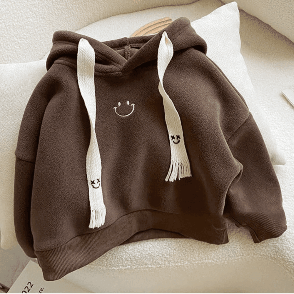 Thumbnail 1 for Smile Face Thickened Long Sleeve Hoodies 