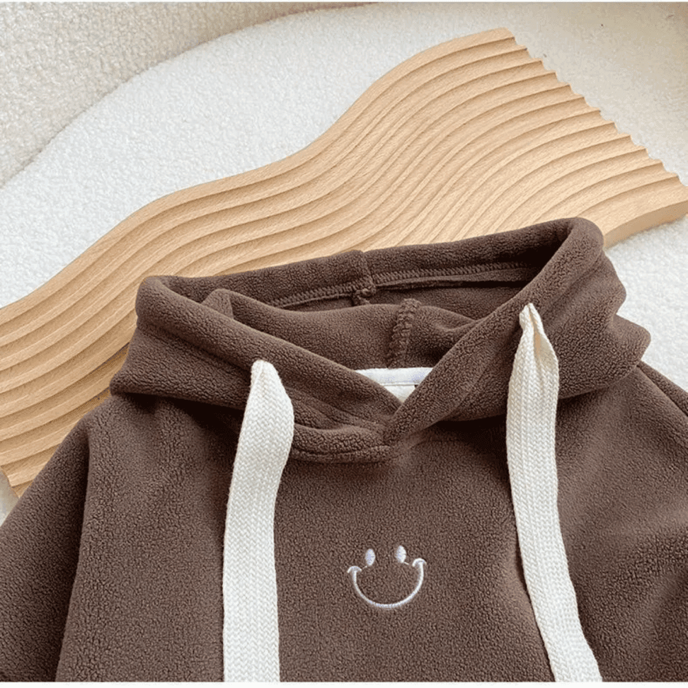 Thumbnail 5 for Smile Face Thickened Long Sleeve Hoodies 