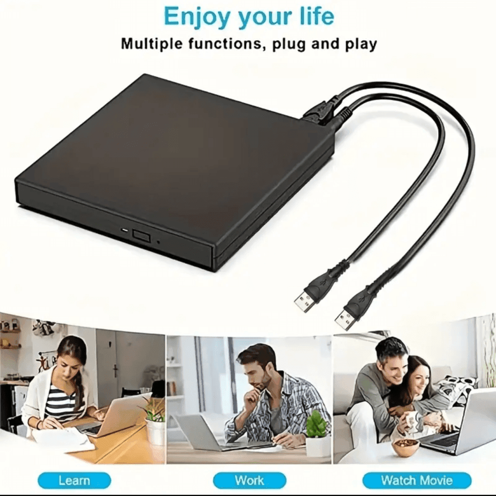Thumbnail 4 for SMALLCAR USB 2.0 Slim Portable External CD/DVD Drive 