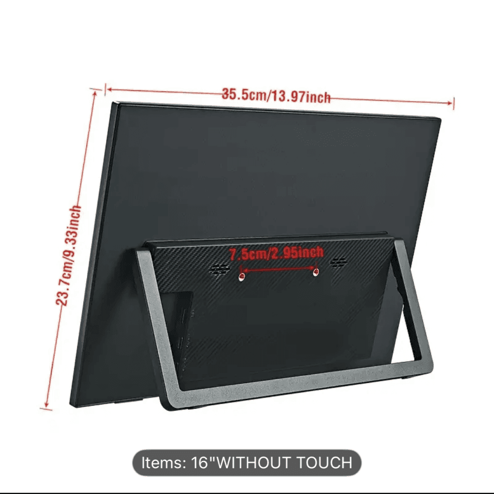 Thumbnail 4 for Atotech 16 Inch Portable Monitor 1200P HDR 16:10 Low Blue For Xbox/PS5/5/Switch/Mobile phone /Computer/ Laptop extension 