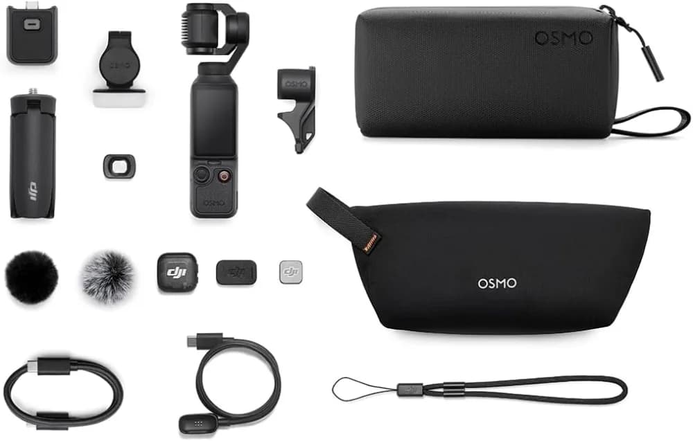 DJI Osmo Pocket 4 Creator Combo, Pocket Gimbal Vlog Camera, 1β³ CMOS & 4K/240fps, 3-Axis, 2Γ Lossless Zoom, 107GB Built-in Storage, Mic 3 Transmitter, Osmo Mini Tripod, UAE Version, Official Warranty view 5
