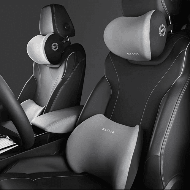 Premium Car Interior Set With Neck Pillow And Lumber Support