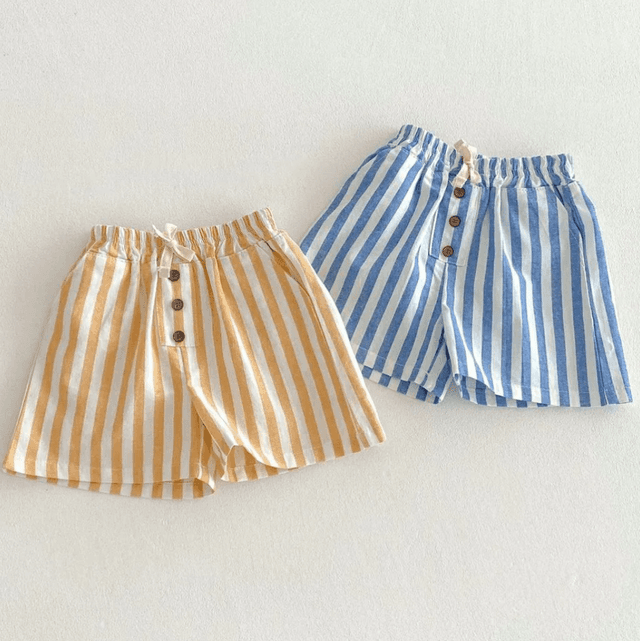 Stripe Lace Up Shorts