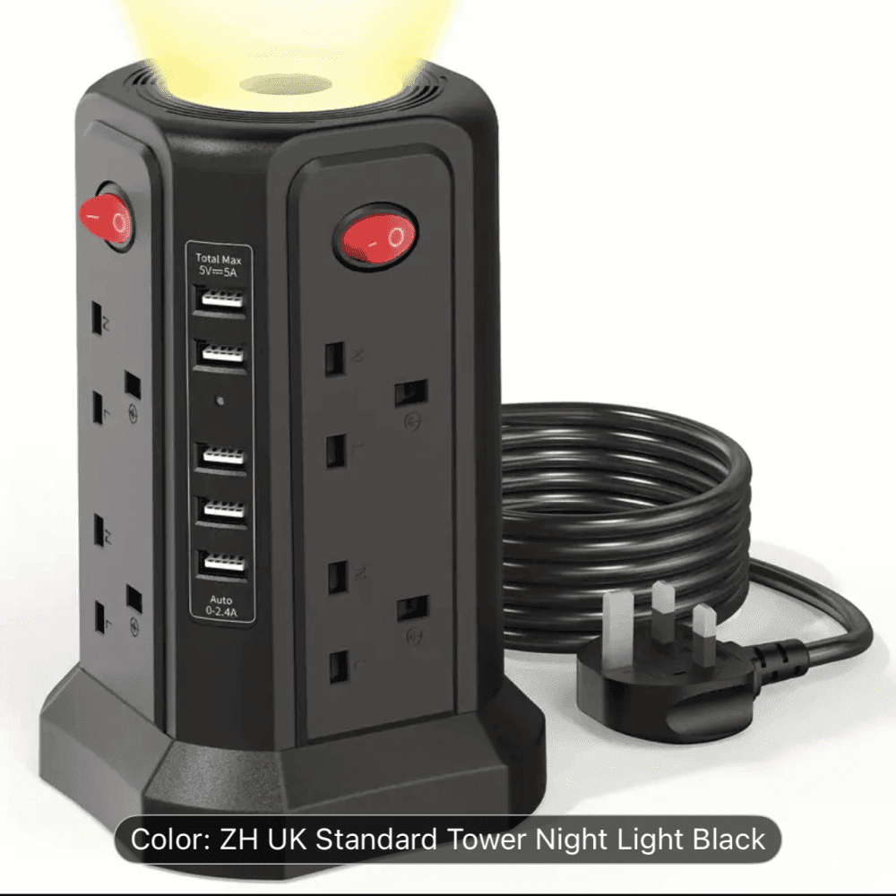 Extension Cord With USB Plug And Night Light - view 1